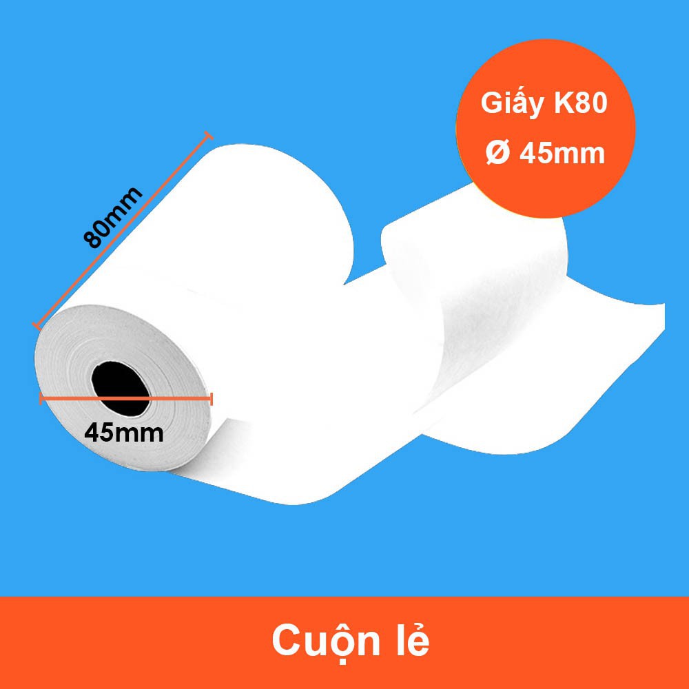 [Nowship] GIẤY IN NHIỆT K80, K57 , POS, TAXI, Giấy In Bill, In Hóa Đơn Shop Online, Cửa Hàng (57mm, 80mm)