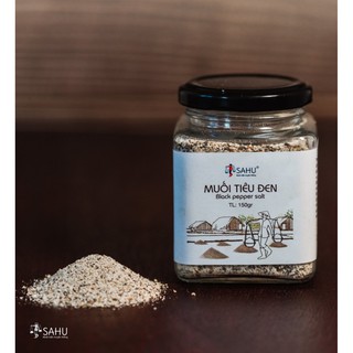 MUỐI TIÊU ĐEN (BLACK PEPPER NAKED SALT ) HIỆU SAHU - 150g