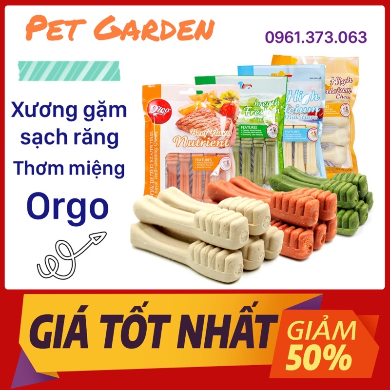 xương thưởng orgo sạch răng cho cún