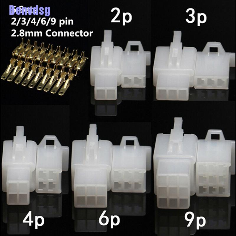 Bộ Đầu Nối Dây Điện 5 2.8mm 2 3 4 6 9 Pin Chất Lượng Cao