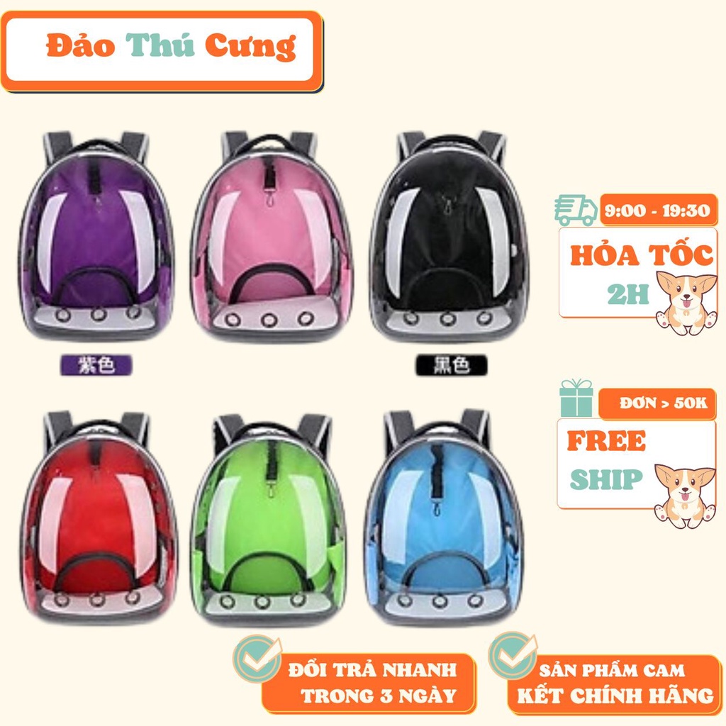 Balo vận chuyển thú cưng loại đẹp dày có tặng kèm miếng lót - Đảo Thú Cưng