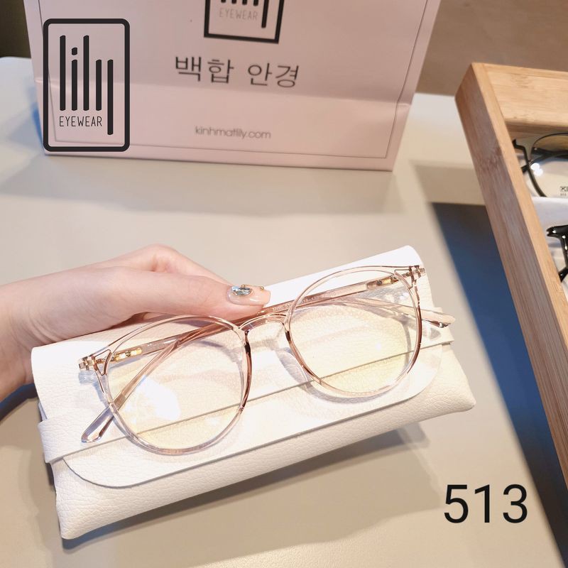 Gọng Kính Cận Tròn Nhựa Dẻo Hàn L513 - Gọng Kính Mắt Tròn Thời Trang Lilyeyewear | BigBuy360 - bigbuy360.vn