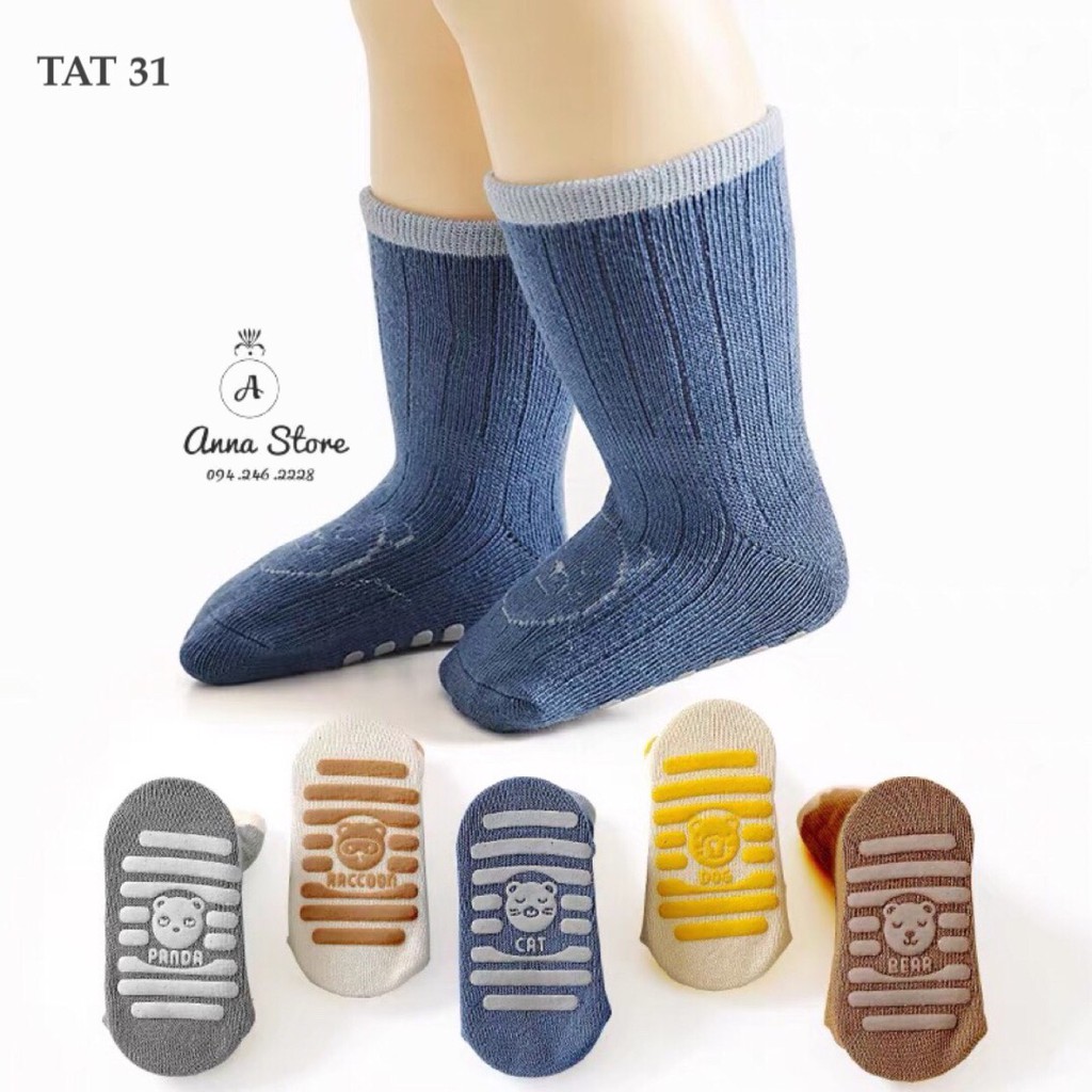 TAT 31 : Tất chống trượt cổ cao cho bé