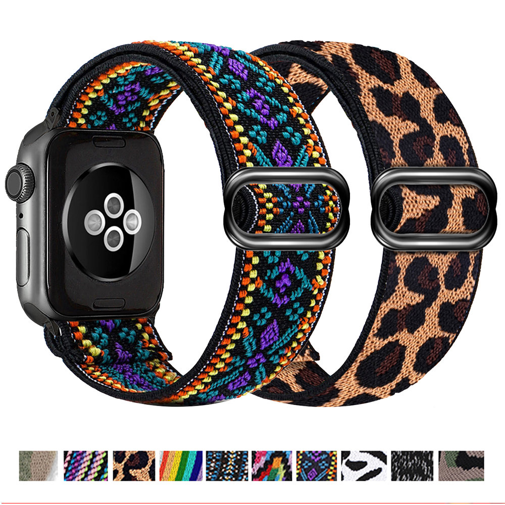 AZTEC Dây Đeo Đồng Hồ Nhiều Màu Mayhotec for Apple Watch Band 38mm 40mm 42mm 44mm Iwatch Series 6 5 4 3 2