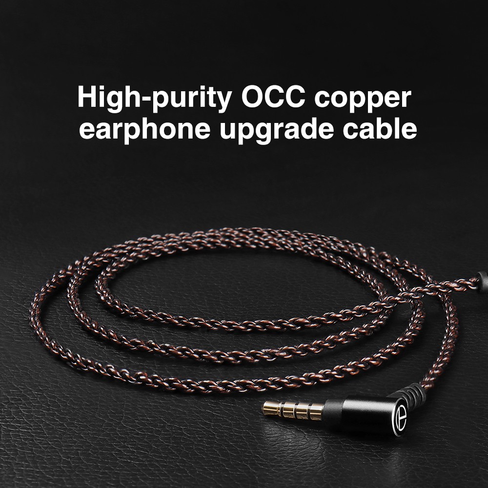 TRN A5 upgrade cable with 4 OCC copper cores 3.5mm with QDC 2pin connect for headphones