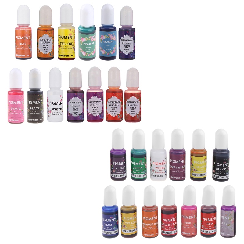 Kem Nhuộm Tóc 13 Màu Tùy Chọn 10Ml Epoxy UV Resin Chất Lượng Cao