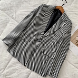 [ ORDER ] Áo blazer hoạ tiết houndstooth MNG