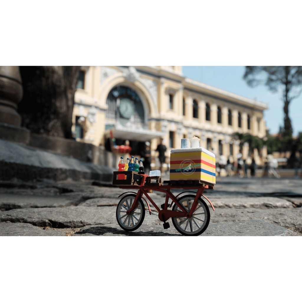Mô Hình Xe Hàng Rong Ký Ức Tuổi Thơ Sài Gòn - Xe Si Rô Đá Bào - HR02