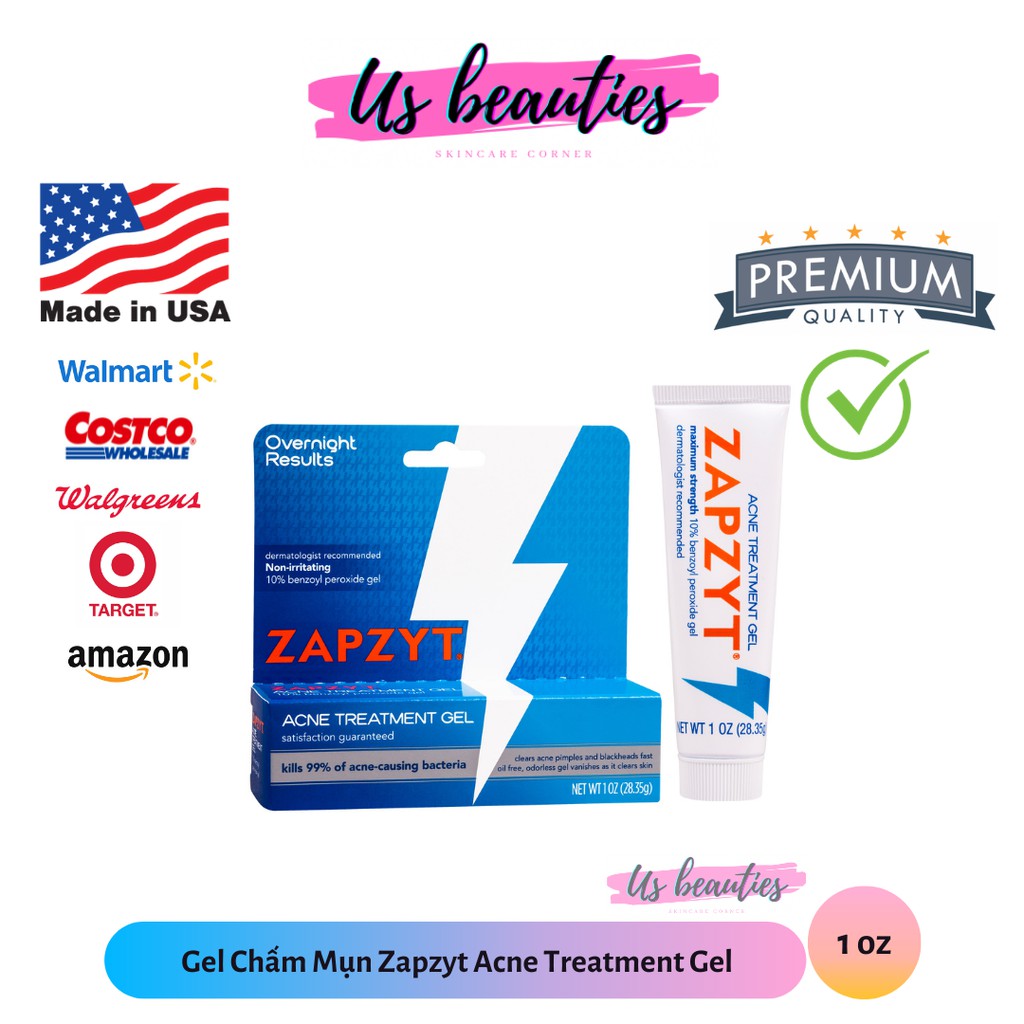 Gel Chấm Mụn Zapzyt Acne Treatment Gel 1oz | BigBuy360 - bigbuy360.vn