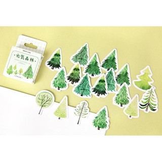 Bộ 45 Sticker Dán Hình Cây Trang Trí E63