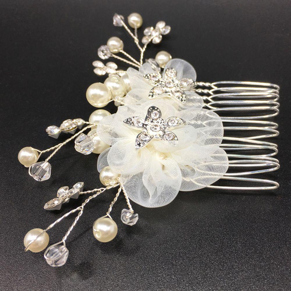 Lược Chải Tóc Handmade Hình Hoa Xinh Xắn Cho Nữ|Băng Đô Cài Tóc