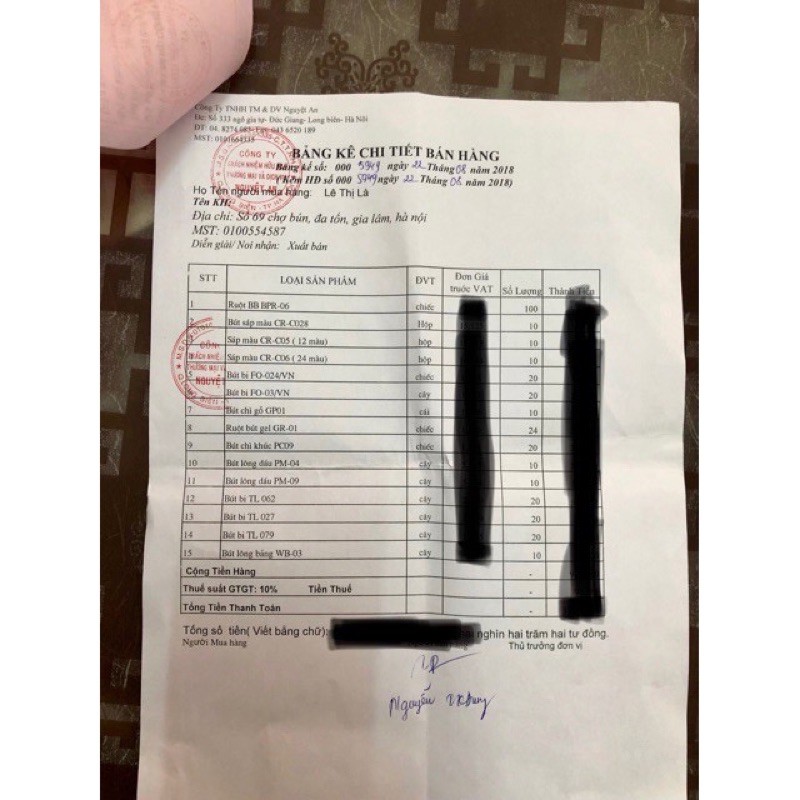 Ruột bút bi nước Thiên Long