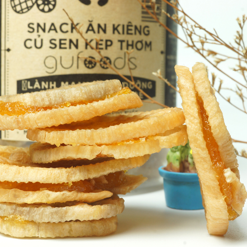 Bánh ăn kiêng củ sen kẹp thơm GUfoods - Lành mạnh, bổ dưỡng, tốt cho sức khoẻ | BigBuy360 - bigbuy360.vn