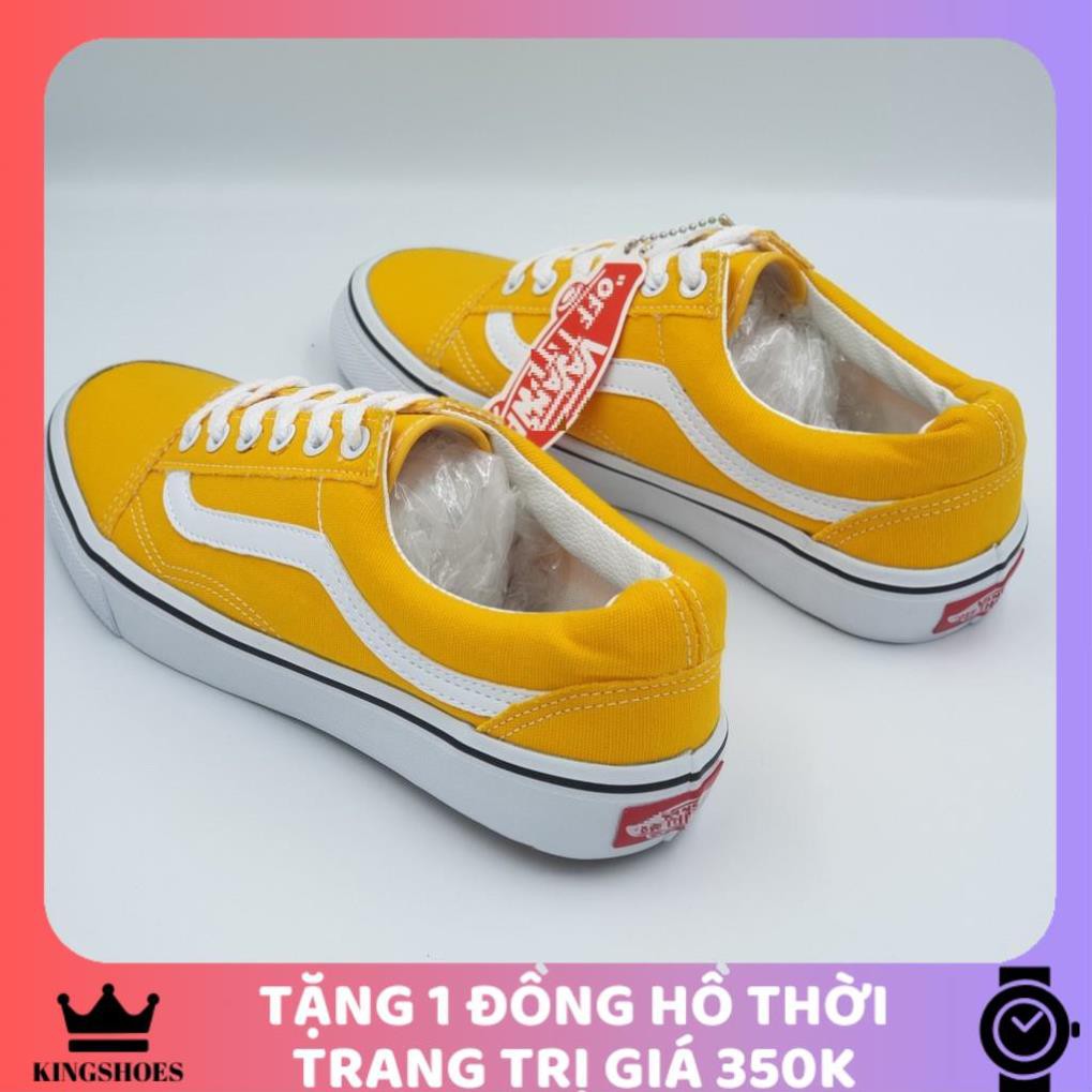 🎁 [XẢ KHO] Giày vải nam màu vàng cá tính, đơn giản nhưng cực hot. Giày sneaker nam loại xịn.