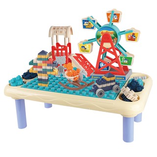 Đồ chơi bàn Lego vòng xoay khổng lồ Foxi-Trò chơi giải trí-tăng tư duy logic-montessori-học tập hiệu quả