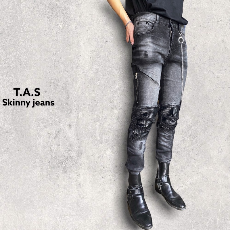 Quần skinny jeans nam / Quần biker nam 2021