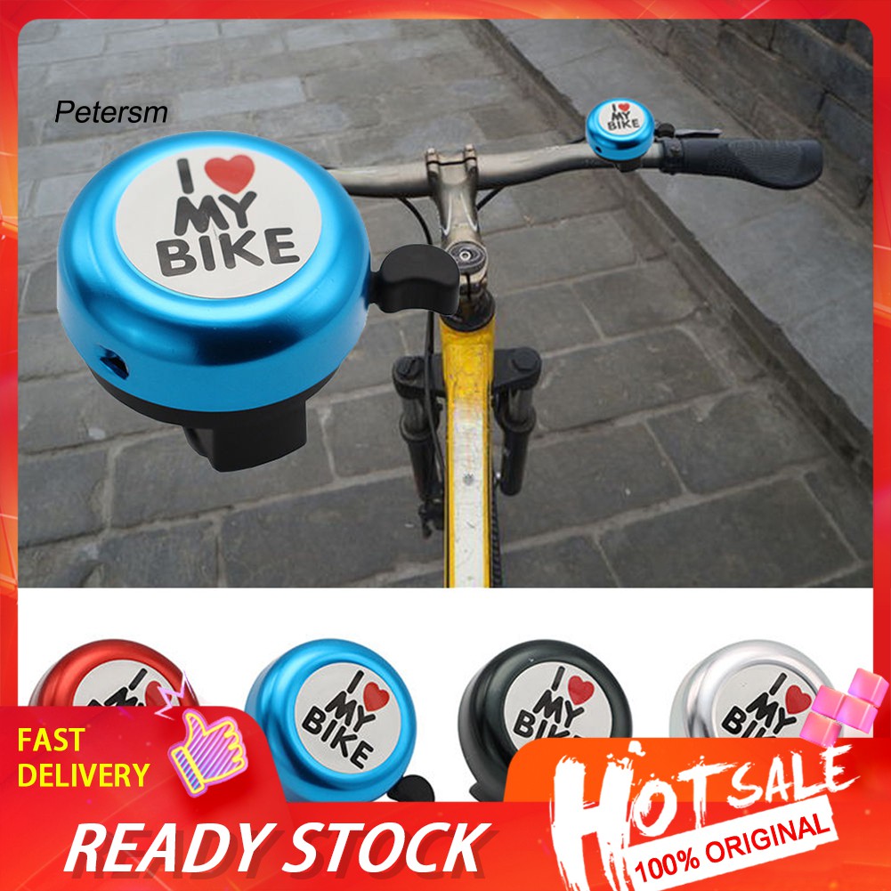 Chuông Xe Đạp In Chữ I Love My Bike Dễ Thương