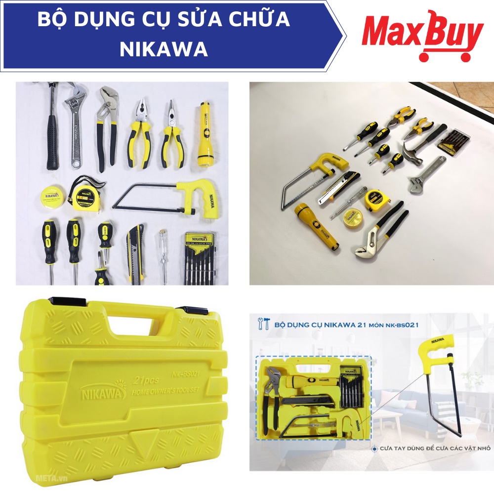 Bộ dụng cụ sửa chữa đa năng 21 Món Nikawa NK-BS021, bộ đồ nghề