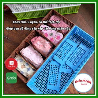 [Mã SKAMLTSM9 giảm 10% đơn 99K] Khay nhựa 5 ngăn Song Long đựng đồ đa năng, tiện ích (MS:2797) –Buôn rẻ 00799