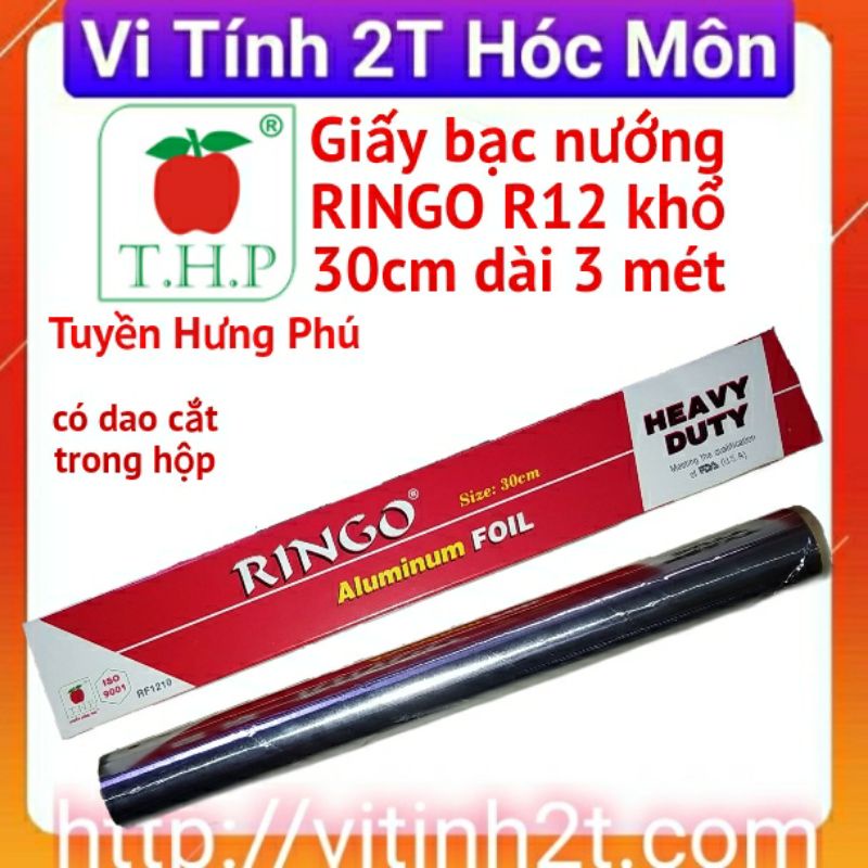 ( Hỏa tốc TpHCM) Giấy bạc nướng Ringo R12 khổ 30cm dài 3m