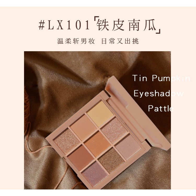 Bảng Phấn Mắt Jiugongge 9 Màu Sắc Lấp Lánh Dành Cho Học Sinh