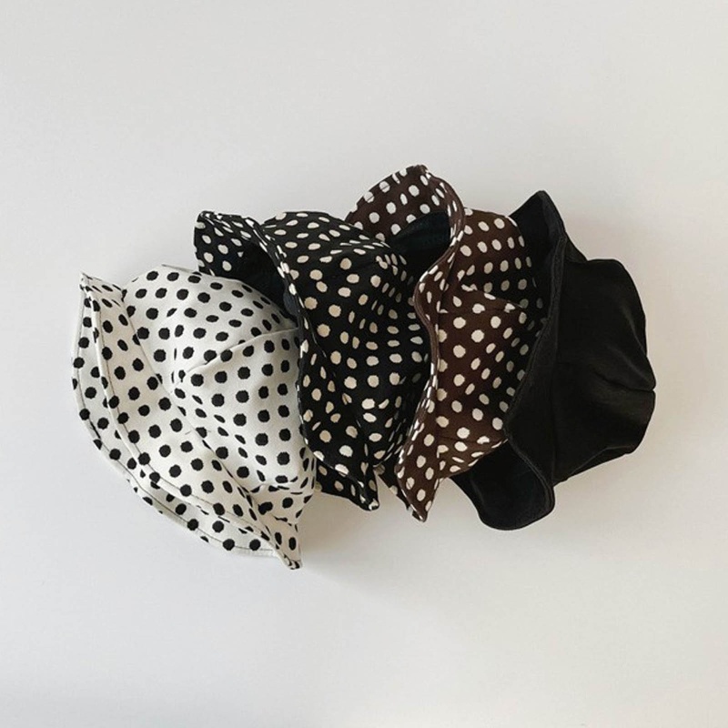 Mũ Cotton Mềm Mại Chống Nắng Họa Tiết Chấm Bi Hoạt Hình Dành Cho Bé Trai Gái Đi Biển Mùa Hè