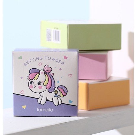 Phấn phủ kiềm dầu dạng bột Lameila Angel Horse Setting Powder Sena Beauty | BigBuy360 - bigbuy360.vn
