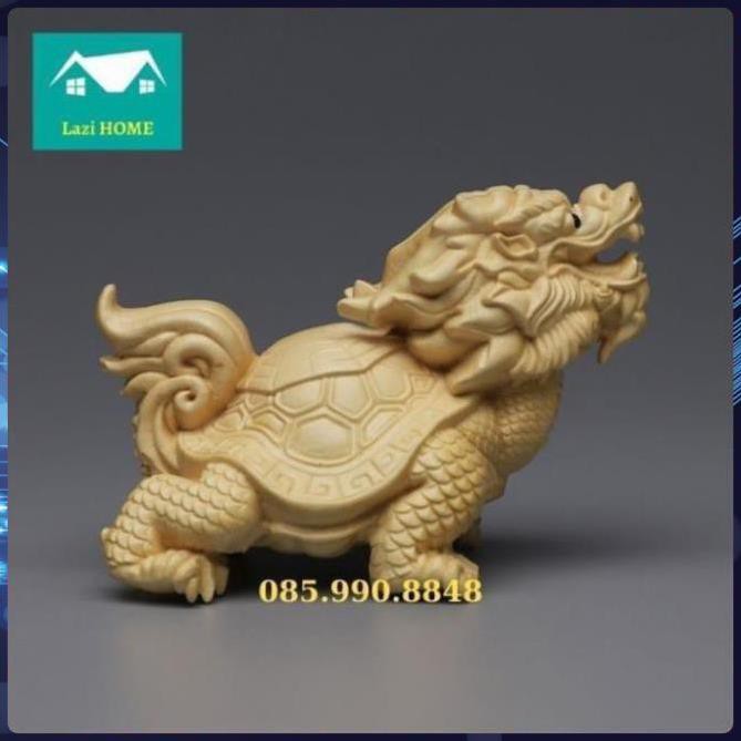 Tượng trang trí gỗ Hoàng Dương cao cấp, tượng phật phong thủy - M3 Rồng Rùa . .. . .