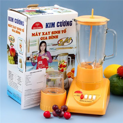 Máy xay sinh tố 2 cối nhựa Kim Cương KC.T02