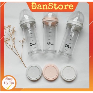 BÌNH SỮA CAO CẤP OU WISH HÀN QUỐC 90ml 140ML/ 260ML cổ hồng, trắng xám, BÌNH SỮA OU TẠI HCM