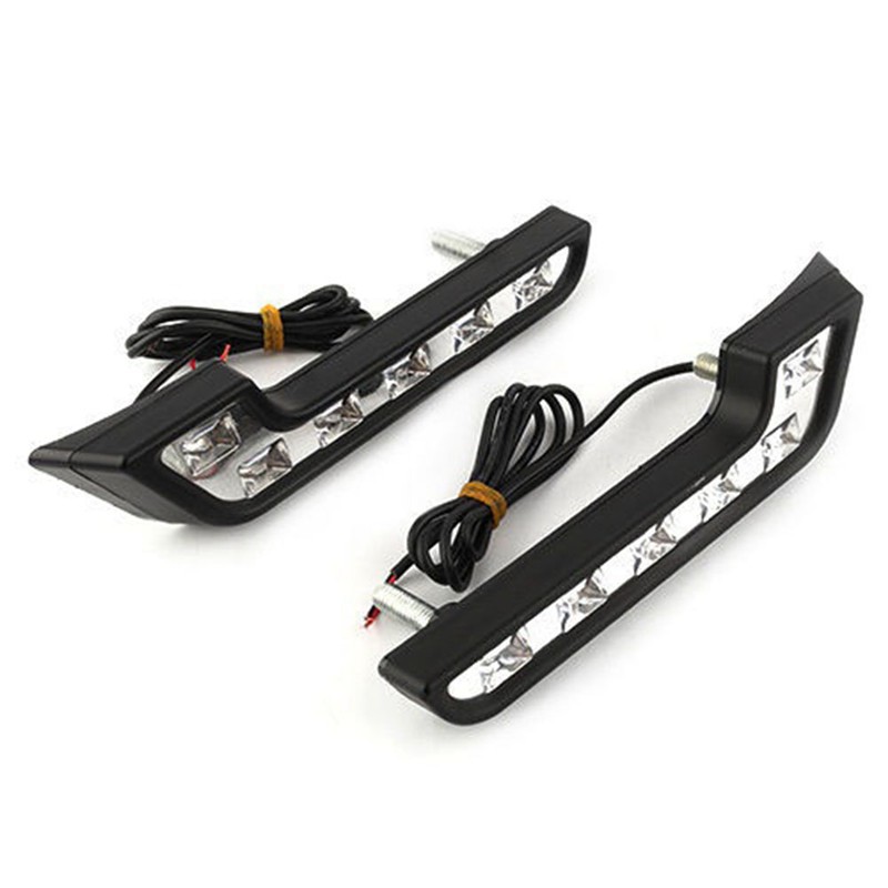 Đèn chạy xe hơi ban ngày phá sương mù 6 LED 12V tiện lợi