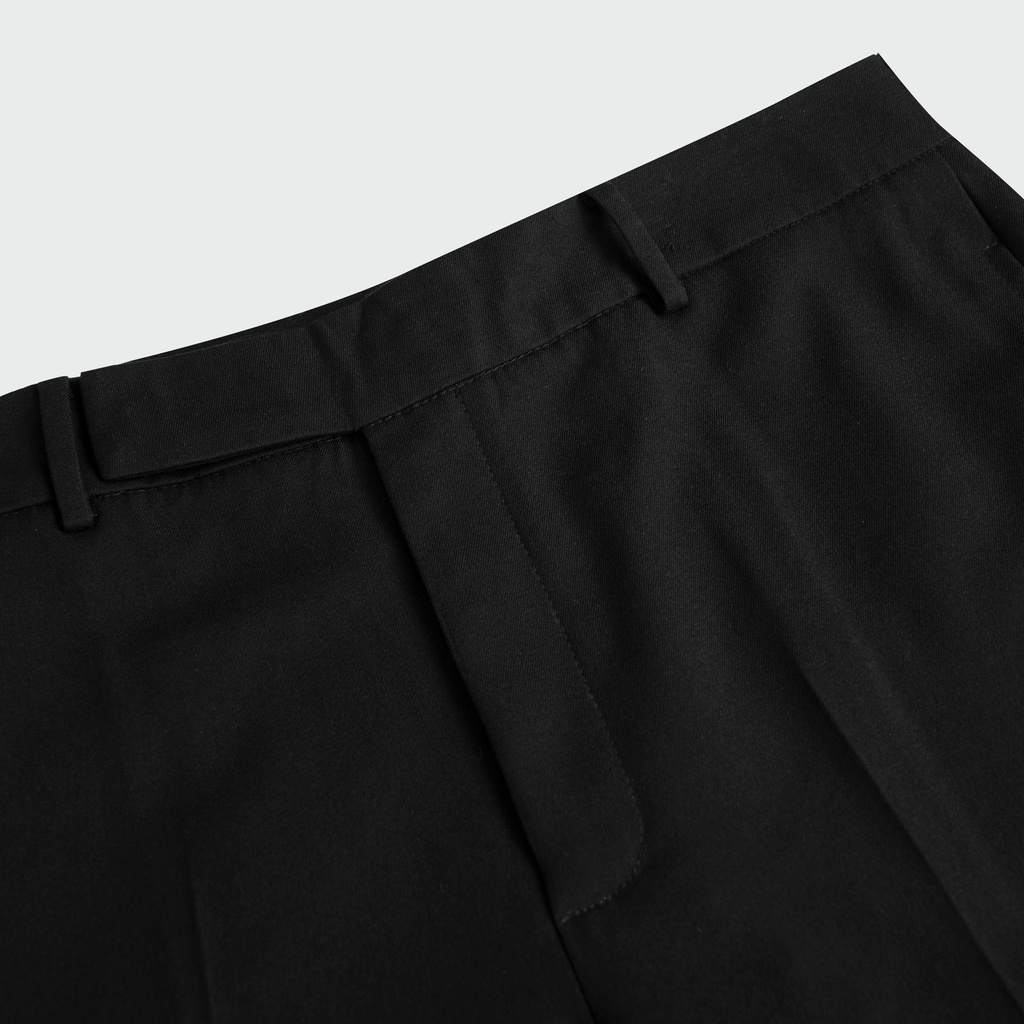 Quần Tây Nam Ôm Đứng Phom NGO Slim-fit Trouser BLACK Quần Âu Chất Liệu Cao Cấp Dày Dặn Đứng Phom