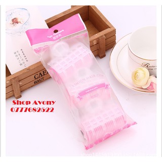 combo 3 ống cuốn tóc gai dính (có kẹp)