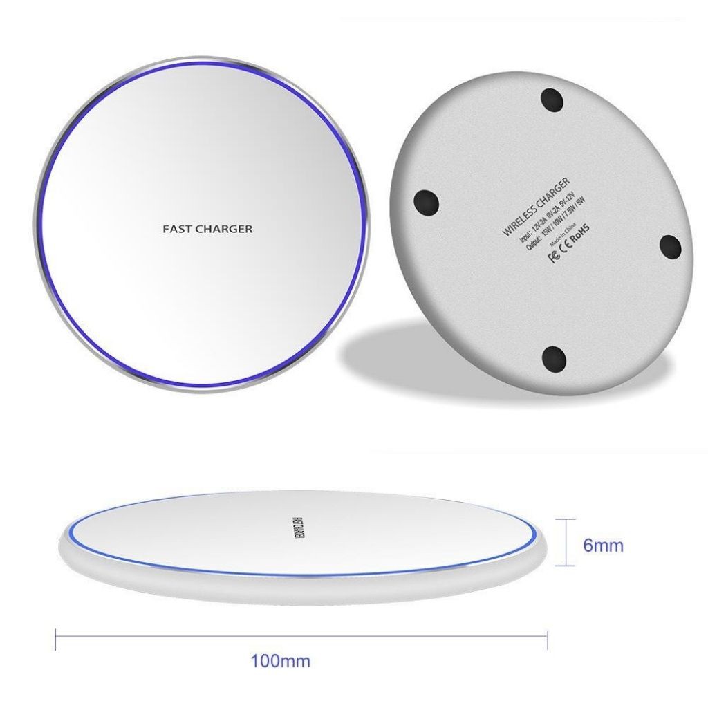 Đế Sạc Không Dây Wireless Charger Sạc Nhanh Qi Dành Cho IPhone 8 Trở Lên Và các Dòng Điện Thoại Khác Cực Kì Tiện Lợi