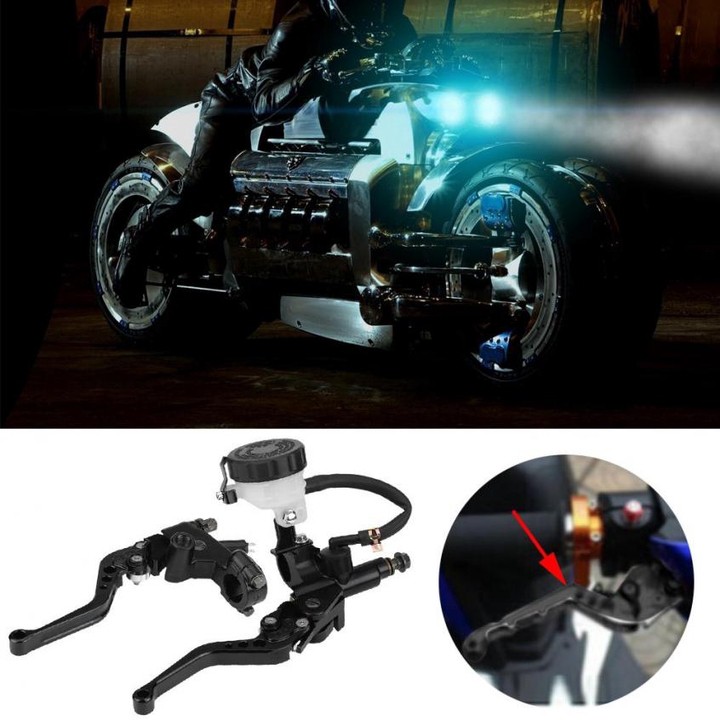 BỘ TAY CÔN TAY PHANH 💎 Bộ tay côn và tay phanh cốc dàu tròn dùng độ chế cho mọi loại xe classic,cafe racer