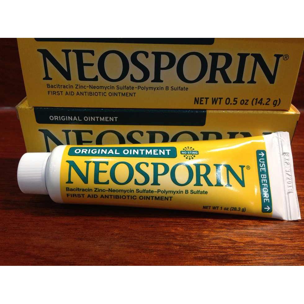 Mỡ Kháng Sinh NEOSPORIN ( hộp 3 trong 1 ) - Trị vết thương té phỏng, kháng khuẩn, giảm làm thẹo hàng USA