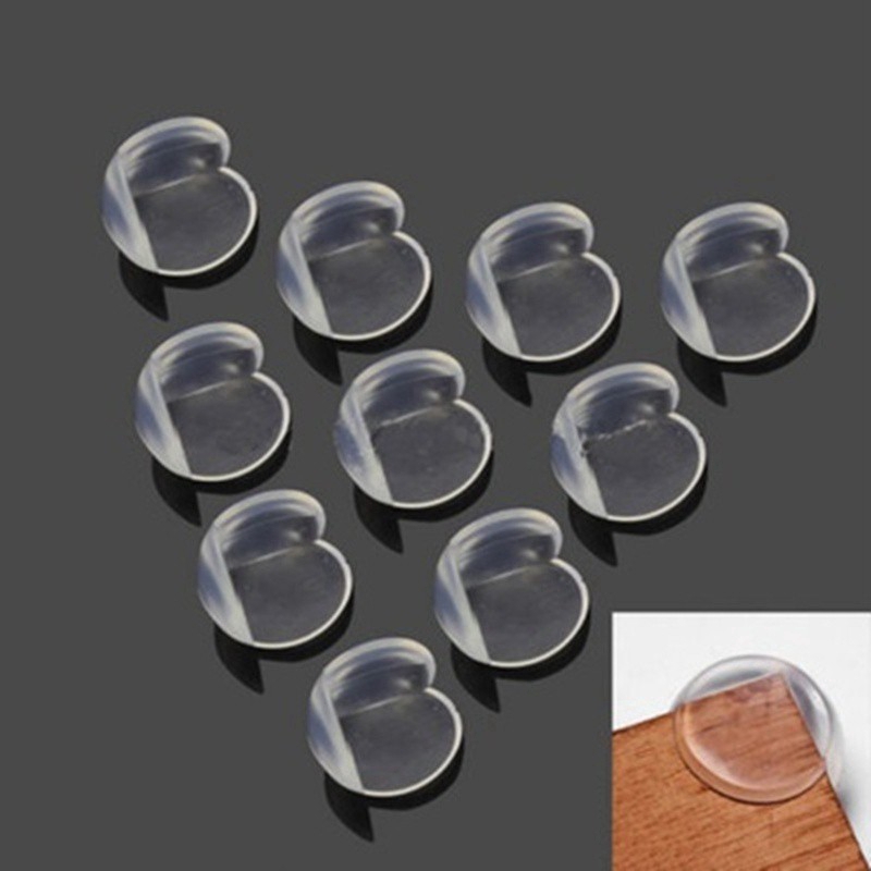 10Pcs Baby Safety Silicone Guards Cushion Table Corner Protector Edge Proofing