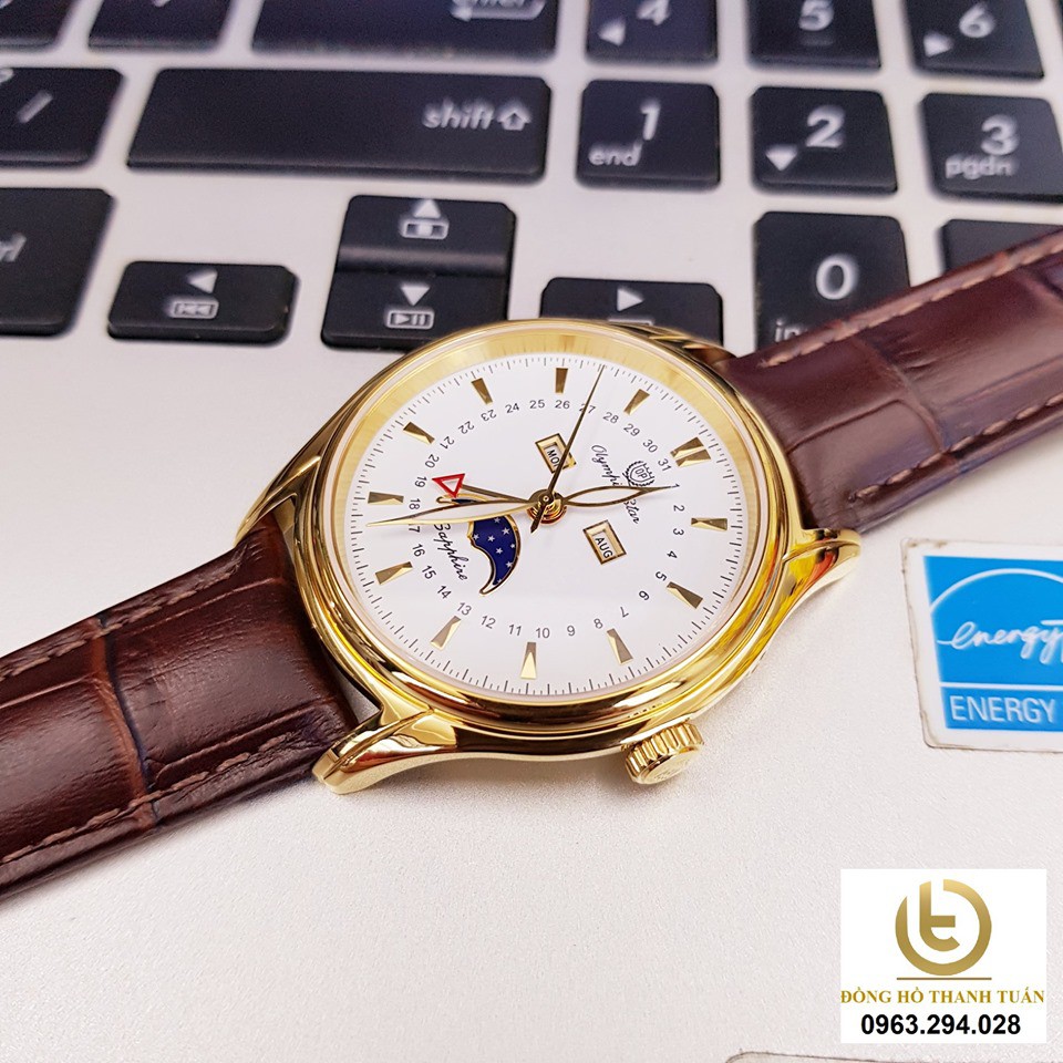 Đồng hồ nam Olympia Star OPA98022-80MK Moonphase - GMT