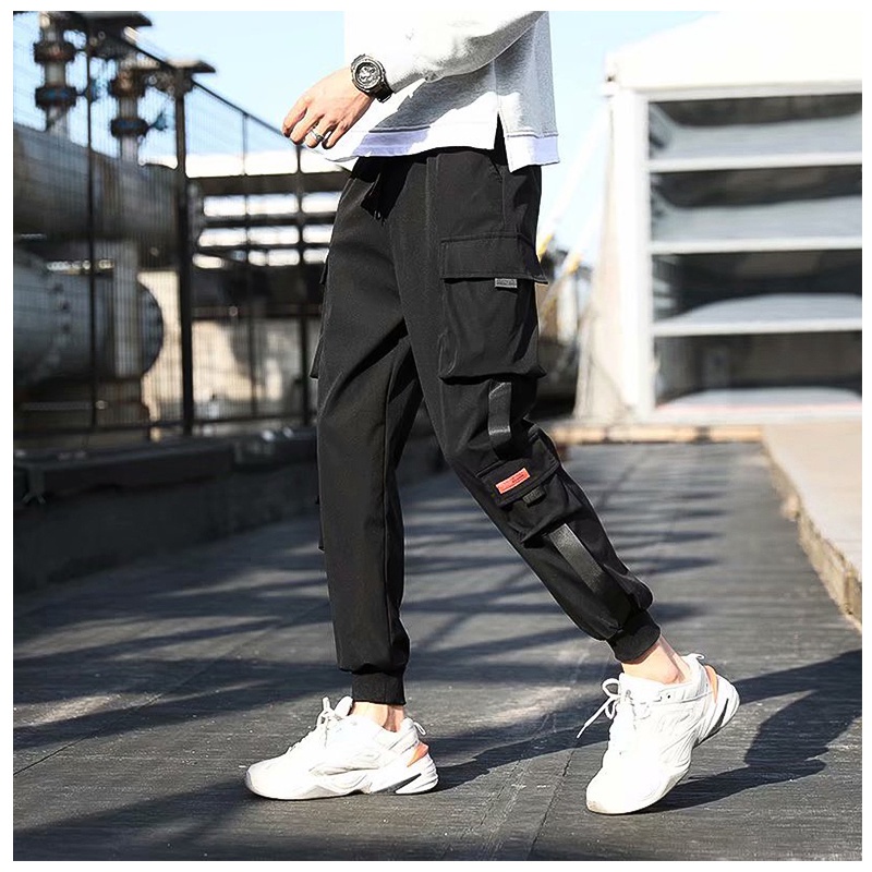 Quần thể thao nam UNIFUN Quần jogger kaki mã MK K dài trơn túi hộp kiểu bó ống mùa hè Phong Cách Hàn Quốc
