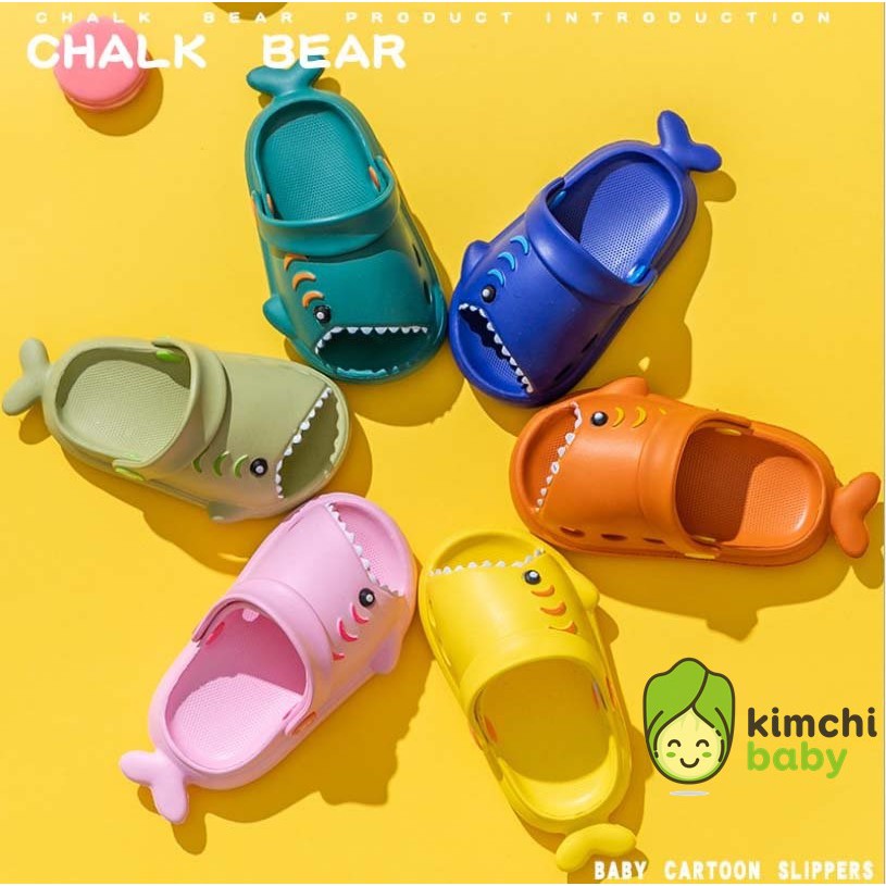 DÉP SỤC CHO BÉ TRAI, BÉ GÁI CHÍNH HÃNG CHALK BEAR CÁ MẬP BABY SHARK SIÊU NHẸ BỀN ĐẸP, SANDAL TRẺ EM MÙA HÈ DTE08