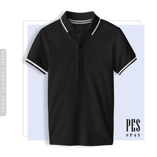 Áo thun Polo Basic nam Màu Đen cổ bẻ vải cá sấu Cotton trẻ trung lịch lãm