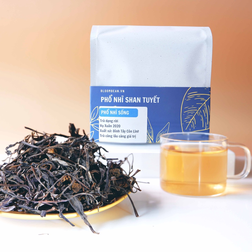 Trà Phổ Nhĩ Sống -Trà Shan Tuyết cổ thụ - Bloombean