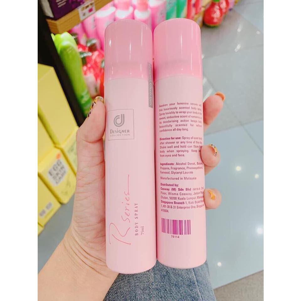 [ SIÊU RẺ ] Xịt Khử Mùi Toàn Thân Nước Hoa Rseries Body Spray 75ml | BigBuy360 - bigbuy360.vn