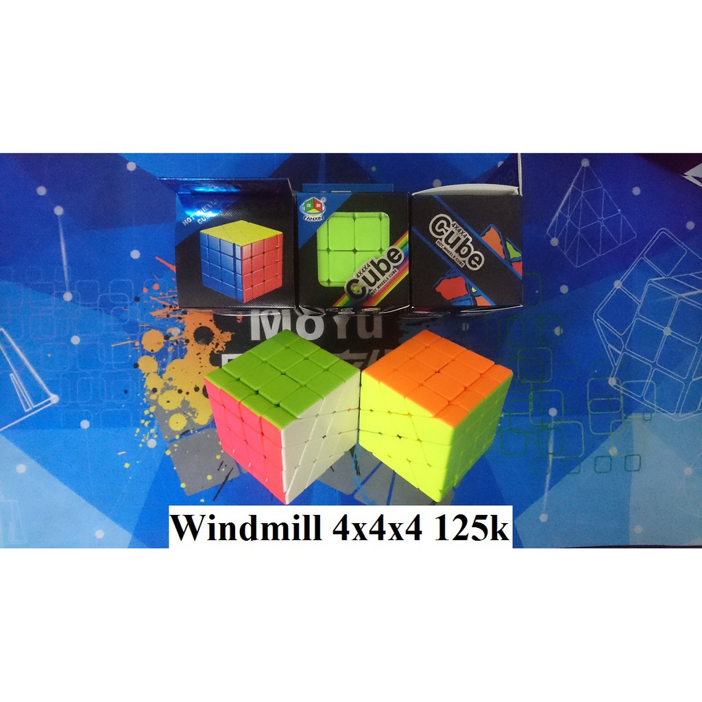 Biến thể Rubik. Windmill 4x4x4 Stickerless