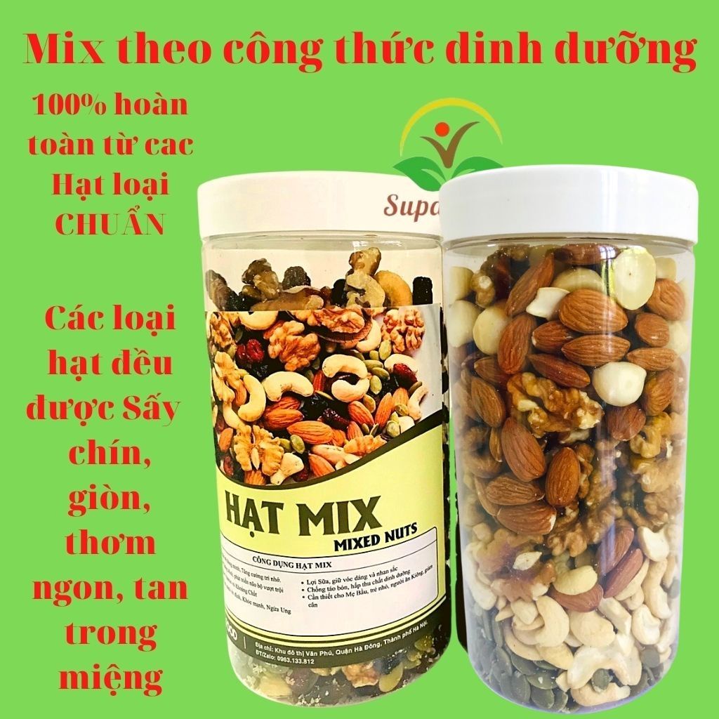 Hạt Dinh Dưỡng Mix Các Loại Hạt Tổng Hợp Sấy Khô, Óc Chó, Hạnh Nhân, Macca, Bí Xanh, Điều,Onefood68