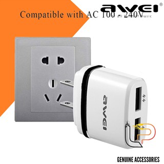 Cốc Sạc Nhanh 2 cổng USB Awei C920