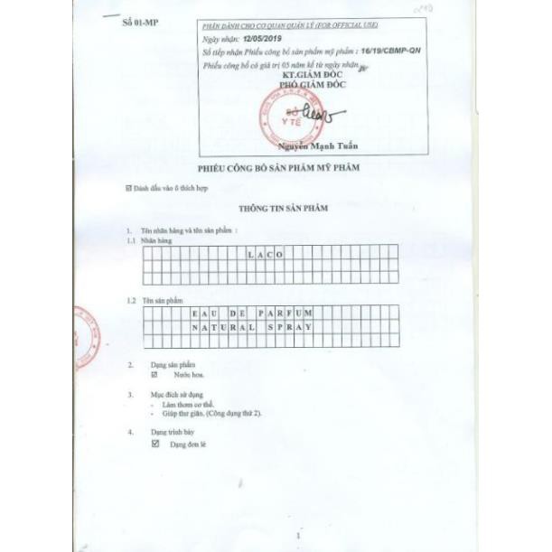 Nước hoa mini unisex LACO set 4 mùi | Thế Giới Skin Care