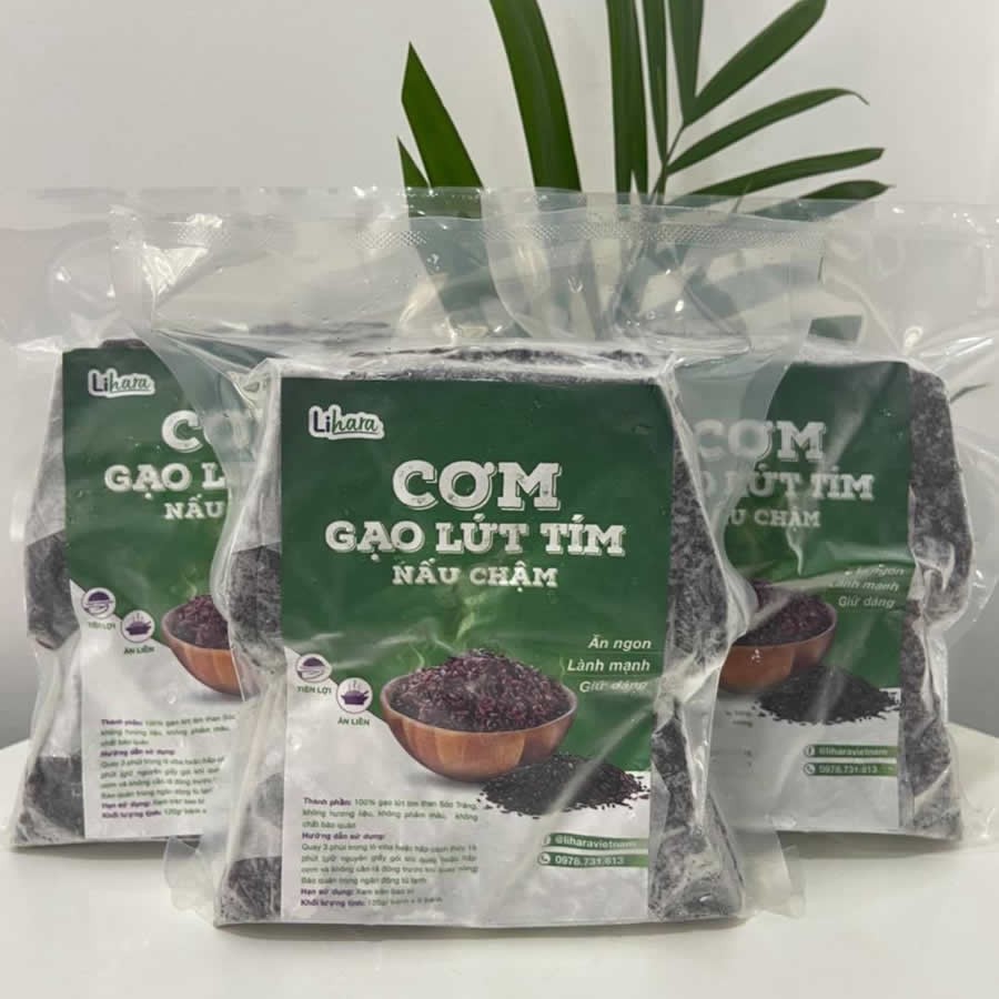 Cơm gạo lứt tím ăn liền (6 viên/gói)