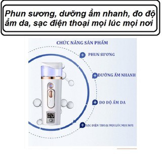 Máy xông mặt hơi nóng K SKIN 33S xông tinh dầu và thảo dược