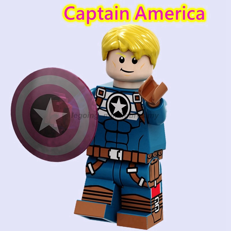 Mô Hình Lắp Ráp Nhân Vật Captain America Iron Man Red Skull Endgame Tương Thích Cho